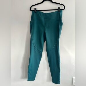 Lululemon W Cold Weather Fleece High-Rise Running Tight 28" size 10 Storm Teal